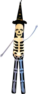 Produktbild von Halloween Skelett Geist Lichterkette Batteriebetrieben Hängedeko für Innen Hof Garten Party Deko, Warmweiß