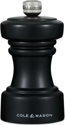 Zdjęcie produktu dla Cole & Mason H233061, Młynek do pieprzu, Czarny, Buk, Stal niestopowa, Stal niestopowa, Pieprz, 104 mm