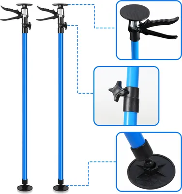 Immagine prodotto di Set di 2 supporti telescopici da soffitto Clanmacy ( h. 115-290cm )