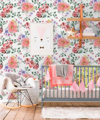 Produktbild von Coloray Fototapete 208x146 cm Latextapete Magicstick - Vintage Rosen Blumengarten