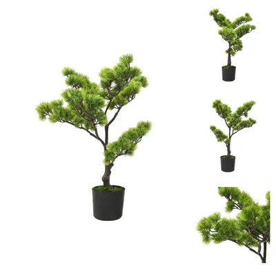 Image de vidaXL Bonsaï Pinus artificiel avec pot 60 cm vert - plantes artificielles