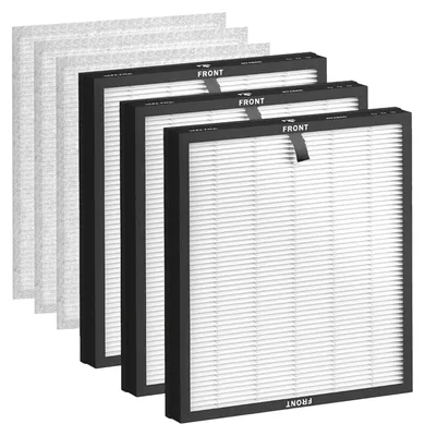 Ersatzfilter für Luftreiniger, 3 HEPA + 3 Vorfilter, H13