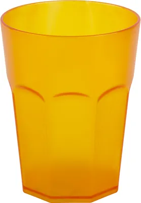Zdjęcie produktu dla Plastikowy kubek do picia Pomarańczowy kubek na imprezy Plastikowe szklanki do picia Wielokrotnego użytku 0,4l