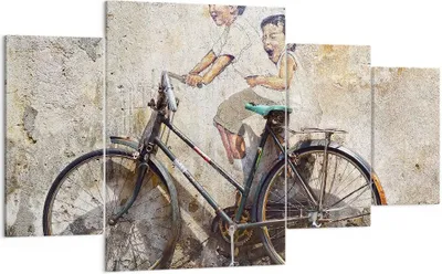 Produktbild von Bild auf Leinwand - Leinwandbild - Graffiti modern - 160x90cm - Wand Bild - Wanddeko - Wandbilder - Leinwanddruck - Bilder - Kunstdruck - Wanddekoration - Leinwand bilder - Wandkunst - DL160x90-3617