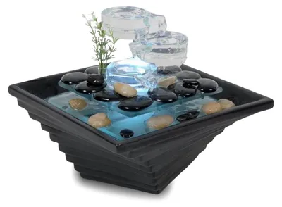 Immagine prodotto di Fontana da interno in Vetroceramica e vetro per la meditazione