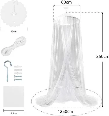 Produktbild von Mückenschutz Netz für Einzelbett, Reisen, Camping, Insektenschutz