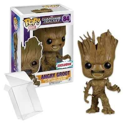 Imagen del producto de Funko Pop! Marvel: Guardianes de la Galaxia - Groot enfadado #84, edición exclusiva