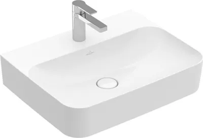 Produktbild von Villeroy & Boch Finion Waschtisch, verdeckter Überlauf, 1 Hahnloch, 600x470mm, 416864RW