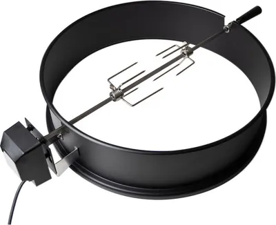Produktbild von Premium Grillspieß Drehspieß Set für Kugelgrill, Ø 57 cm, Schwarz