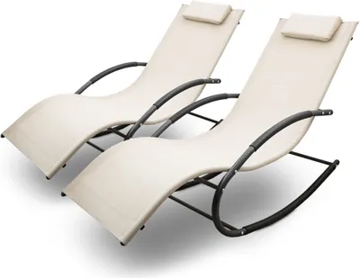 Produktbild von Lacestone 2 Sonnenliegen Beige MS-18458