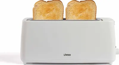 Produktbild von Livoo DOD168W, 1 Scheibe(n), Weiß, Polypropylen (PP), 750 W, 900 W, 385 mm