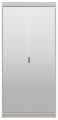 Productafbeelding van Kledingkast met spiegel ELENI 2D, zandbeige