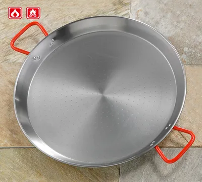Produktbild von Garcima Valenciana Paella PAN 10050 Bratpfanne, 50 cm max. Durchmesser, Gusseisen/Gussaluminium