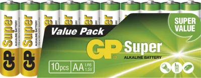 Image de Piles alcalines GP Super AA (LR6), 10 pièces, B1320G