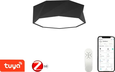 Produktbild von Immax NEO DIAMANTE Smart-Deckenleuchte 40cm 31W Schwarz Zigbee 3.0