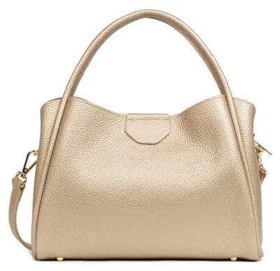 Image de Lancaster Sac à main Aimantée M Ida Double Or pâle - In - Nude