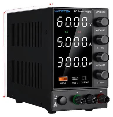 Produktbild von DC-Netzteil, einstellbare Spannung, einstellbarer Strom, DPS 60V 5A 300W, 220V EU-Stecker