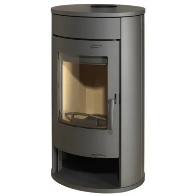 Produktbild von Thermia Kaminofen Olympus V6 Stahl gussgrau - geschlossen