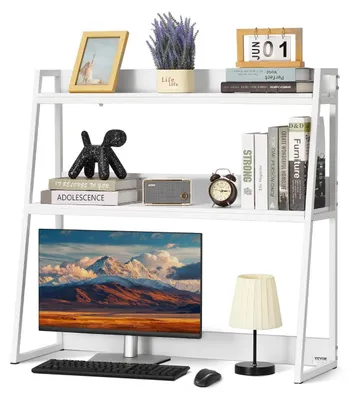 Produktbild von VEVOR Schreibtisch Bücherregal 2-stufiger Organizer (95 x 32 x 90 cm) Tischregal
