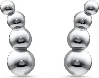 Produktbild von JEWLIX Ear Climber Kugeln aus Sterlingsilber