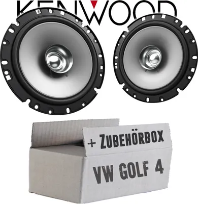 Produktbild von Lautsprecher Boxen Kenwood KFC-S1756 - 16,5cm Koax Auto Einbauzubehör - Einbauset passend für VW Golf 4 - justSOUND