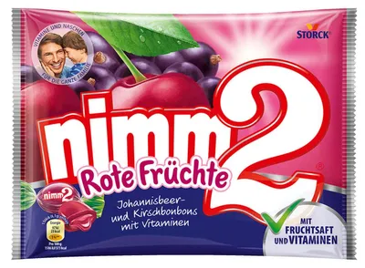 Image de nimm2® 361124 nimm2® Rote Früchte Bonbons 429,0 g