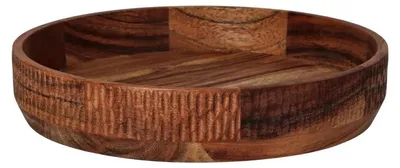 Produktbild von Pomax Hommage Schale aus Akazienholz, Walnussbraun, Ø 27 x H 6 cm