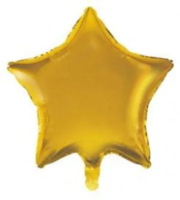 Immagine prodotto di Palloncino A Forma Di Stella, Colore Oro, Diametro 24 Pollici