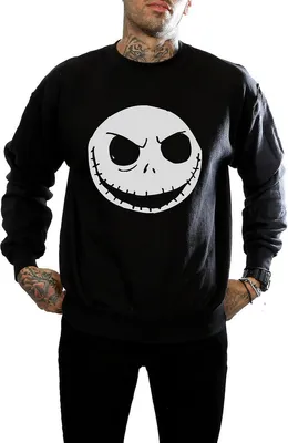Produktbild von Nightmare Before Christmas - Sweatshirt für Herren BI1075 (3XL) (Schwarz)