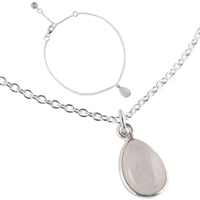 Produktbild von Züssi Simply Mondstein Armband Damen aus reinem 925 Sterling Silber - Echter Mon