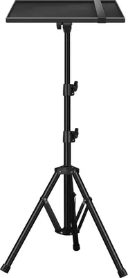 Produktbild von Höhenverstellbarer Projektorständer 1,2m klappbar Tragbar Beamer Laptop Stativ 55-120cm Tablett 39x29cm