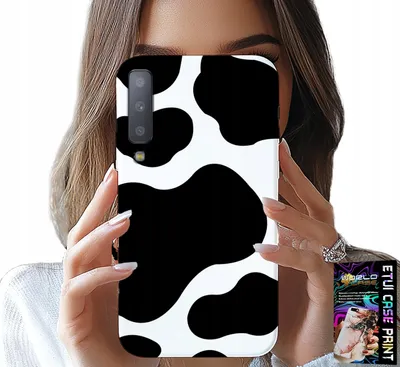 Produktbild von Hülle Für Samsung A7 2018 - Schwarz-Weisse Kuhflicken, Modische Designs