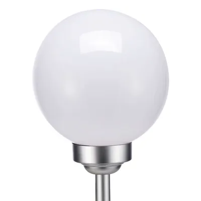 Produktbild von Hi Solarlampe LED Ø20cm weiß Kugel mit Erdspieß, Außen-Bodenbeleuchtung, Weiß, Kunststoff, Garten, Weiß, CE