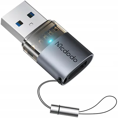 Produktbild von MCDODO Adapter USB-A 3.0 auf USB-C auf USB Typ C 3A 5GB OTG LED
