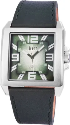 Produktbild von Just 48-S10302N Analog Herrenuhr mit Echtlederband -59,90€