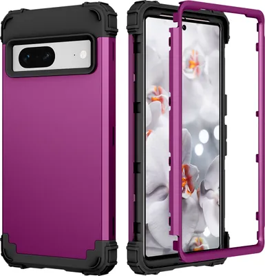 Obrázek produktu pro Pouzdro pro Google Pixel 7 Hybridní 3v1 PC a TPU nárazuvzdorné, odolné pouzdro Fialová