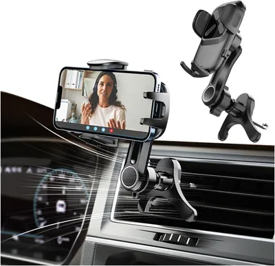 Produktbild von Handy-Halterung JNNJ Universeller Autotelefonhalter mit Lüftungsschlitz und Metallhaken