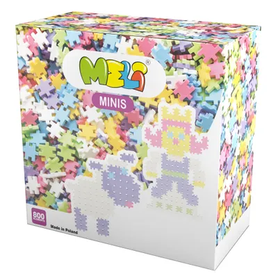 Produktbild von Meli Minis Pastel 800 Bausteine Bauklötze Kunststoff Bauklötzchen
