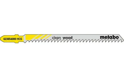 Produktbild von Stichsägeblätter clean wood Nutz-L.91mm Zahnteilung3mm HCS Z. geschliffen 5St.