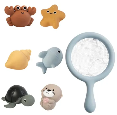 Produktbild von 7 schwimmende Badeispiele mit Tierfiguren