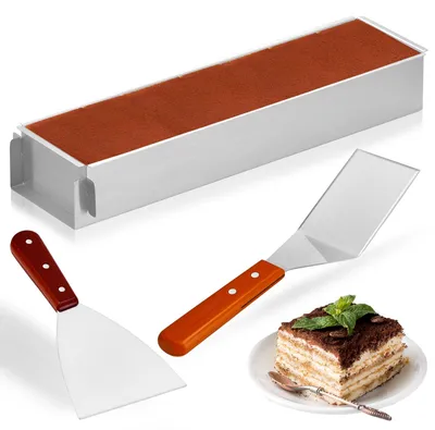 Rechteckiges Backframe aus Edelstahl, 40x10,5 cm, verstellbar