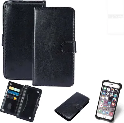 Produktbild von K-S-Trade 360° Hülle kompatibel mit LG Electronics G8X THinQ schwarz Kunstleder Case BookCase WalletCase Kunstlederederhülle Handyhülle,