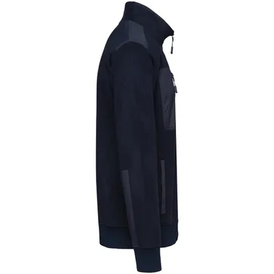 Produktbild von WK. Designed To Work Umweltfreundlicher Fleecepullover mit Reißverschlusskragen, Uni