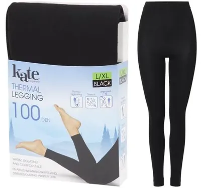 Obrázek produktu pro WINTER LEGGINGS 100 DEN - Zimní legíny - černá, S