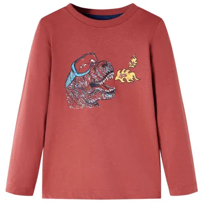 Produktbild von vidaXL Kinder-Langarmshirt Dunkelrot 104