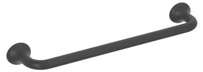Image de Poignée pour meubles en zamac Entraxe 128mm Vernis noir mat