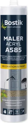 Produktbild von BOSTIK Maler-Acryl, A585, grau, Kartusche, 300ml
