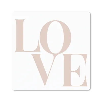 Produktbild von MuchoWow® Mauspad Mousepad Text - Zitate - Liebe 20x20 cm - Mousepads - Maus Mat - Pad - Mausunterlage - Desk Mat - Bureauartikeln