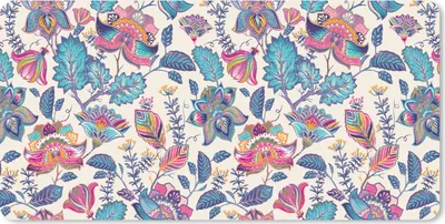 Produktbild von MuchoWow® Mauspad Mousepad Regenbogen - Blumen - Skizze - Muster 60x30 cm - Mousepads - Maus Mat - Pad - Mausunterlage - Nachhaltig