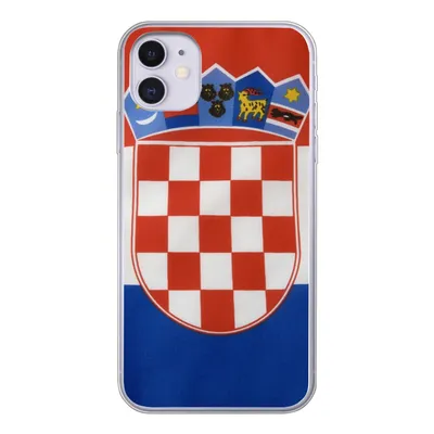 Produktbild von MuchoWow® Handyhülle Schutzhülle Hülle für iPhone 11 Foto der kroatischen Flagge Silikon Softcase Handy Hülle - Handytasche
